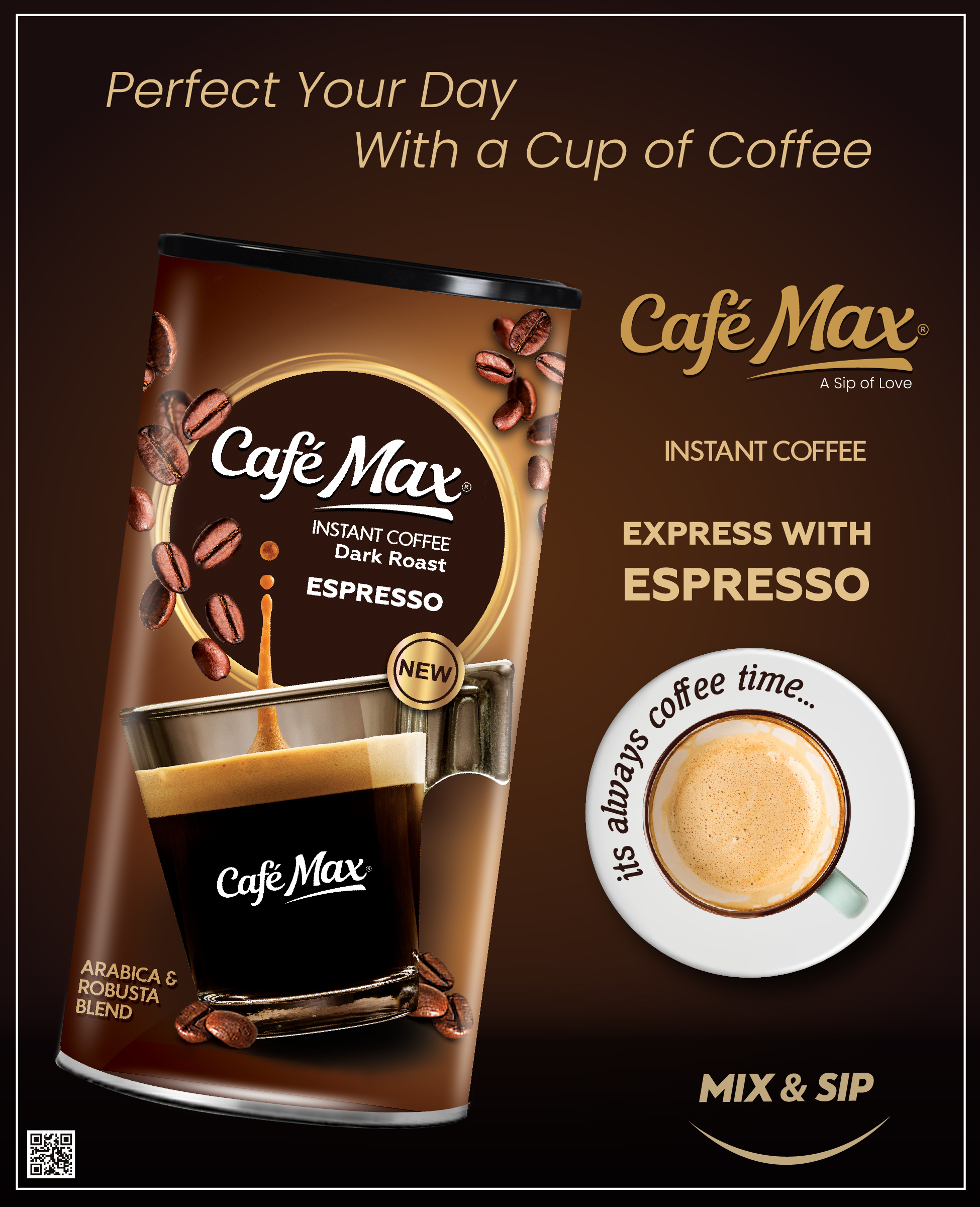 Café Max Instant Coffee (Dark Roast)