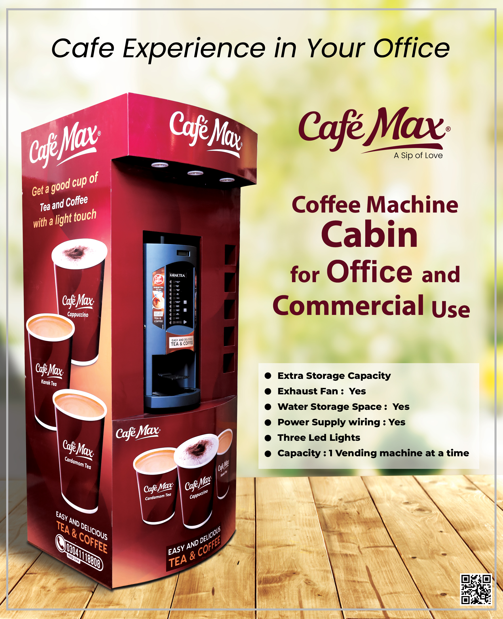 Cafe Max Commercial Cabin